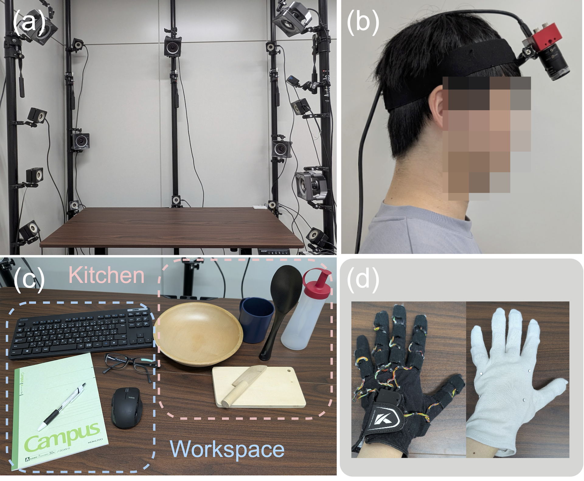 Capture system setup of the EEH-R real dataset